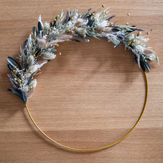 Kit DIY couronne murale Lombok fleurs séchées - Flowrette