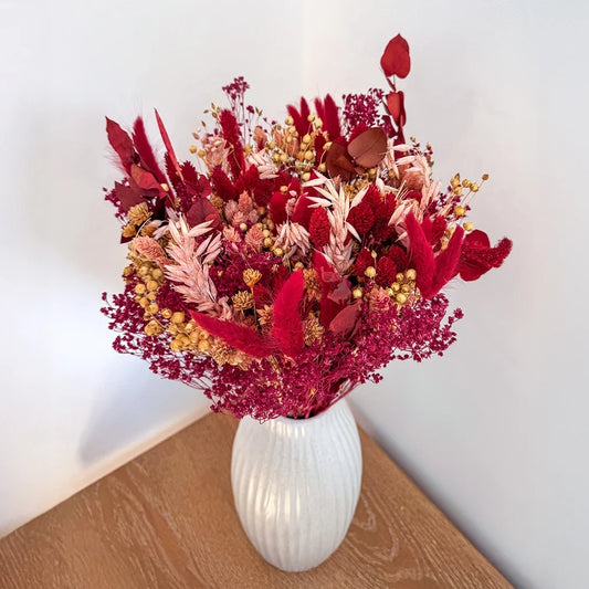 Bouquet Archibald en fleurs séchées et stabilisées, composition raffinée - Flowrette