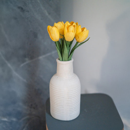 Mini tulipe en papier jaune