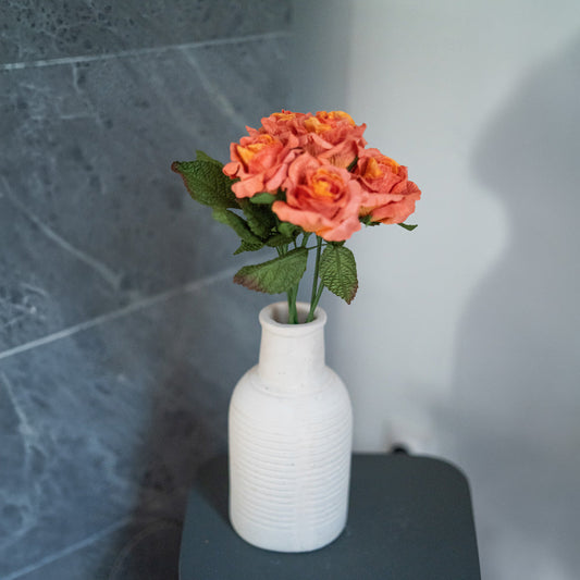 Rose Lady en papier orange