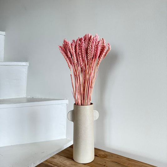 Botte de blé séché vieux rose, vue de face - Flowrette