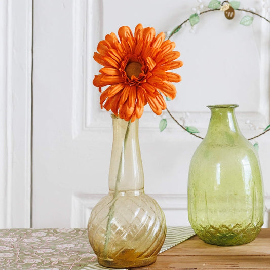 Gerbera en papier orange