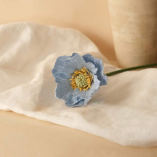 Light blue paper poppy