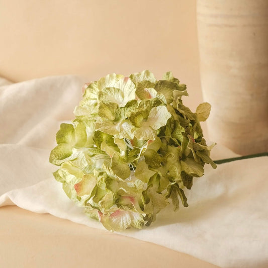 Large green paper hydrangea