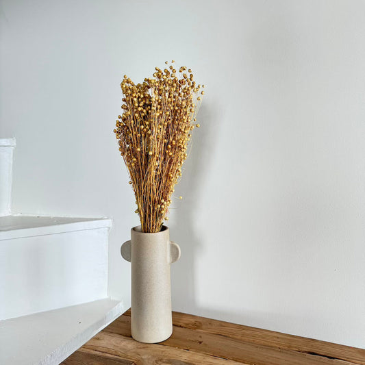 Botte de lin séché naturel, vue de face - Flowrette
